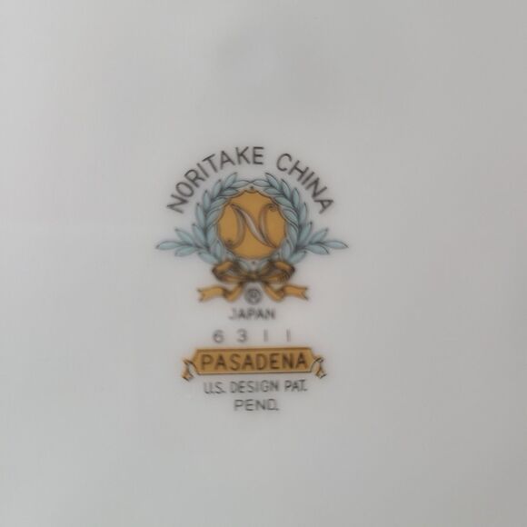 Vintage 1960s Noritake China Dinner Plate Pasadena 10-5/8" Item 6311 Rosebuds - Picture 5 of 7